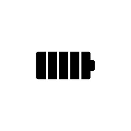 Cellular Battery. Flat Vector Icon. Simple black symbol on white backgroundの写真素材