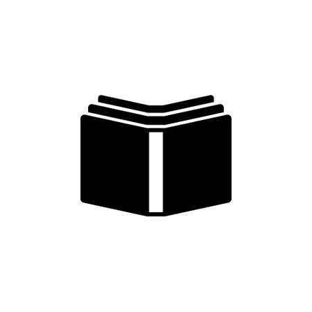 Open Books. Flat Vector Icon. Simple black symbol on white backgroundの写真素材