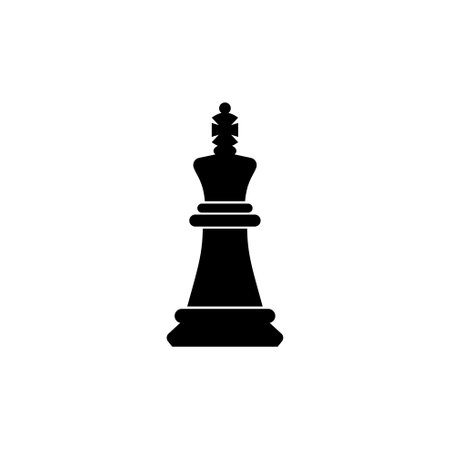 Elegant black chess queen icon, perfect for various design uses.のイラスト素材