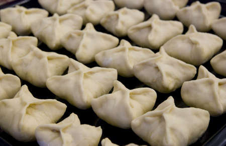 Pies are ready to batchの写真素材