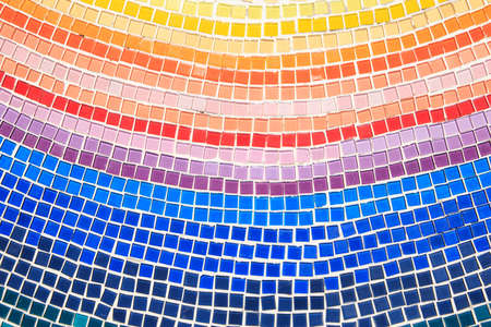 The colorful of tilesの写真素材