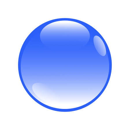 clear blue diamond crystal ballのイラスト素材
