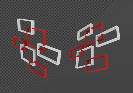 3d rendering lowpoly room decorations from various view perspective anglesの写真素材