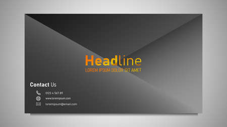 Minimalist business card design. Modern color gradient. Eps 10 vectorのイラスト素材