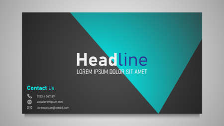 Minimalist business card design. Modern color gradient. Eps 10 vectorのイラスト素材