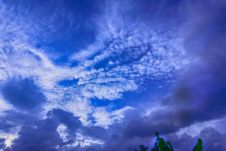 cloud view with abstract formation