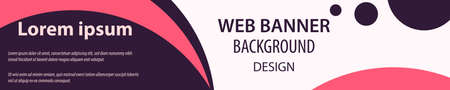 minimalist web banner background design. vectorのイラスト素材