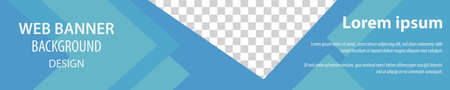 minimalist web banner background design. vectorのイラスト素材