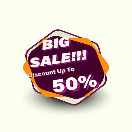 Sale banner discount up to 50%. Sale background design.  vectorのイラスト素材