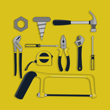 Icon of Construction tool in cartoon vector drawingのイラスト素材