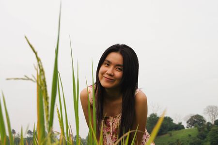 asia cute womenの写真素材