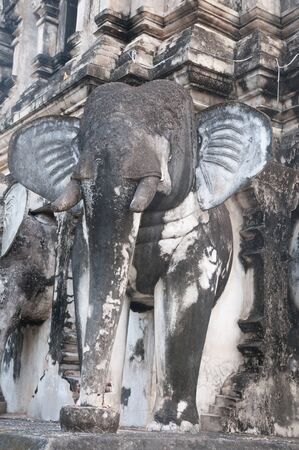 wat chiang yeun, Chiang Mai, Thailandの写真素材