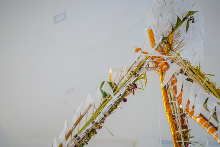Candles or wax sticks for religious ceremonies in Thailand. To enhance good fortune or make life...