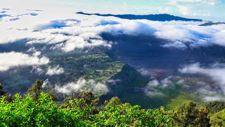Nice sky and mountain view of Bromo Mountain