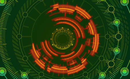 Superb modern hi-tech with green background for design your web poster, banner, background, template, etc.の写真素材