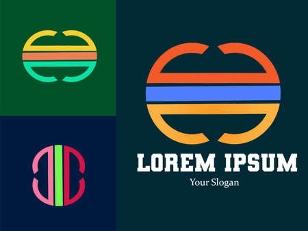 Abstract for company symbol, corporate, social media icon, available as a vector file.のイラスト素材