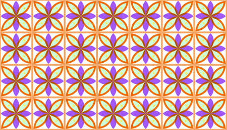 Classic style Pattern Vector Illustration. Element. Colorful Patternのイラスト素材