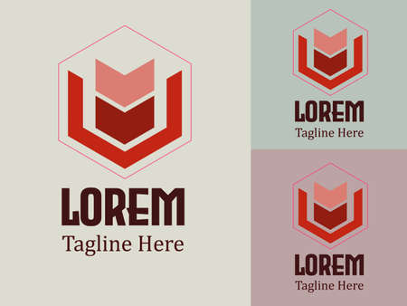 Minimalist and simple , symbol, icon, vector illustration for Company, Business, Trademark.のイラスト素材