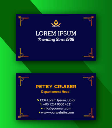 Modern, luxury and colorful stripe lines name card, editable business card template vectorのイラスト素材