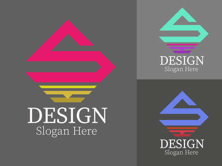 Abstract, Modern, Creative  design, Icon or Symbol,  design vector illustrationのイラスト素材