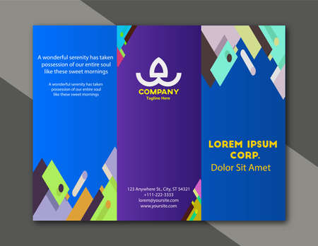 Modern and simple design poster business brochure cover layout vector templateのイラスト素材