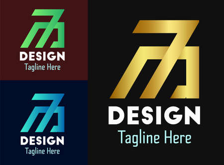 Creative, simple, colorful, eye catching golden Logo design, Icon and Symbol Vector Illustration, vector logo design templateのイラスト素材