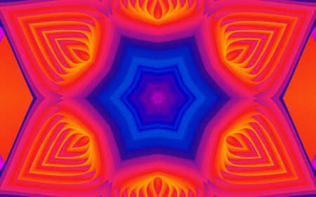 Elegant and futuristic symmetrical shapes with realistic 3D fold effect background design concept