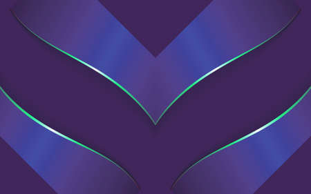 Luxury blue symmetrical ornament and shapes with shiny stripes line and 3D drop shadow effect...
