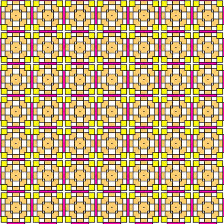 Vector ornament seamless pattern with modern and multicolor geometric patternのイラスト素材