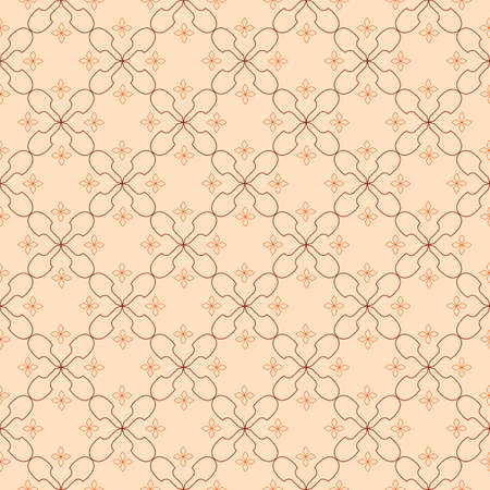 Vector seamless pattern with simple ornament shapes illustration. Geometric background pattern...