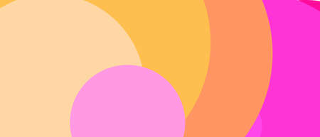 Modern and minimal design with colorful circle shapes. Usable for background or wallpaper