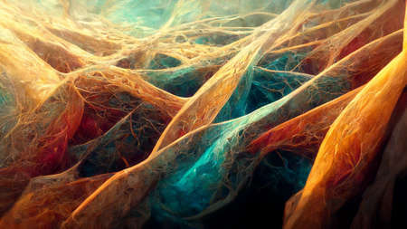 Abstract and beautiful 3D techno background. 3D renderingの写真素材