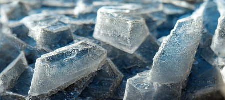Ice cube texture close up realistic. 3D renderingの素材