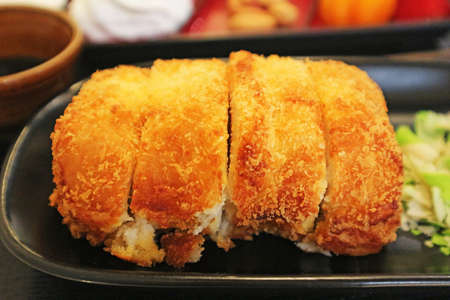 Deep Fried Pork Cutlet (Tonkatsu) - Japanese Dishの写真素材
