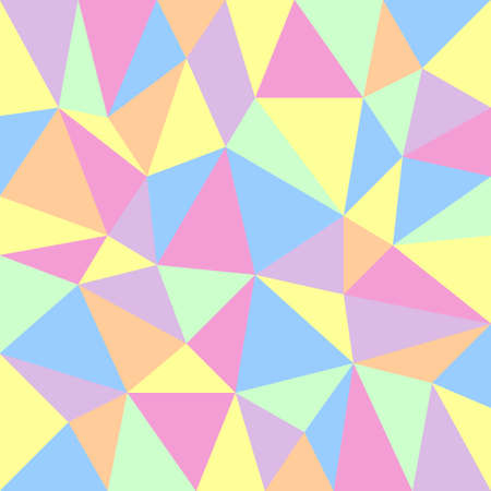 retro background with triangular pattern in pastel colorsのイラスト素材