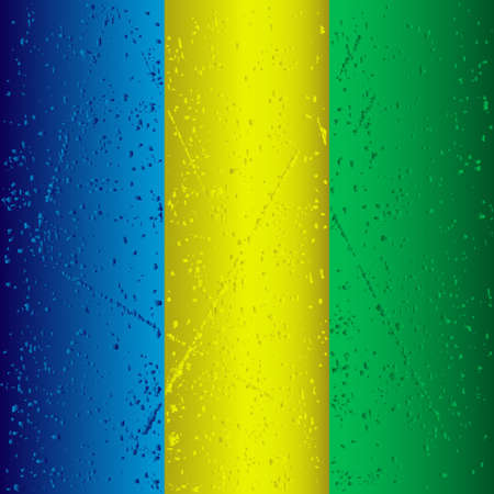 abstract grunge striped background using brazil flag colorsのイラスト素材