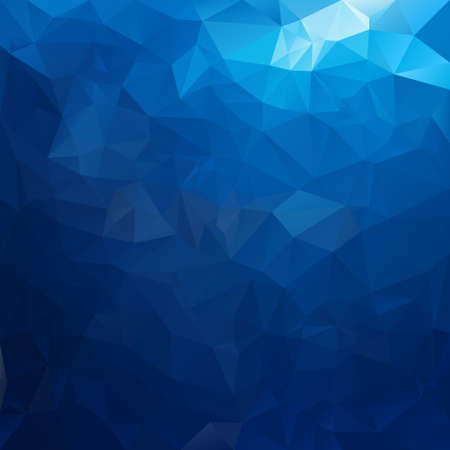 vector polygonal background with irregular tessellations pattern - triangular design in sea water colors - blueのイラスト素材