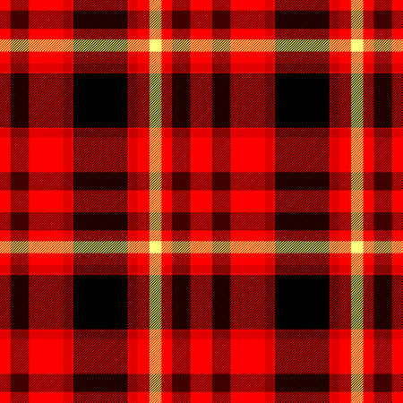 red black yellow checkered diamond tartan plaid seamless pattern texture backgroundの写真素材