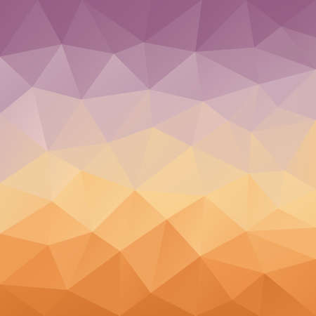 vector abstract irregular polygon background with a triangular pattern in purple and orange gradient colorsのイラスト素材