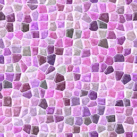 pastel pink, purple and violet colored abstract marble irregular plastic stony mosaic pattern texture seamless background with white groutの写真素材