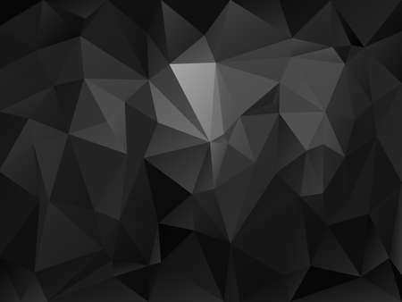 abstract irregular polygon background with a triangle pattern in dark gray and black colorのイラスト素材