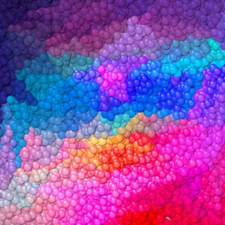 a lot of little balls texture pattern background - neon full color spectrum coloredの写真素材