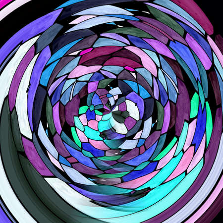 abstract modern art swirl background - vibrant full spectrum rainbow colored - mosaic