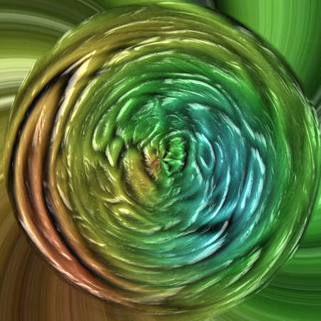 abstract modern art swirl background - natural green and brown colored