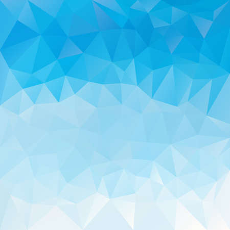 Vector abstract irregular polygon background with a triangle pattern in sky blue gradient color.のイラスト素材