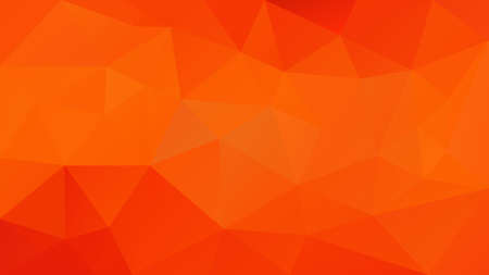 Vector abstract irregular polygonal background - triangle low poly pattern - vibrant highlight red and orange color.のイラスト素材