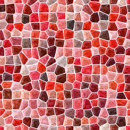 surface floor marble mosaic pattern seamless background with white grout - mohogany, maroon, peach, brown, orange and red colorの写真素材