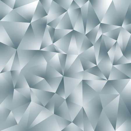 vector abstract irregular polygonal square background - triangle low poly pattern - light slate gray color with diamond shineのイラスト素材