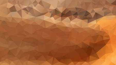 vector abstract irregular polygon background - triangle low poly pattern - color orange beige camel caramel cinnamon ochre sand brown
のイラスト素材