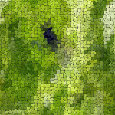abstract nature marble plastic stony mosaic tiles texture background with black grout - natural leaves green colorsの写真素材